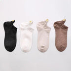 Cute Heart Design 4 Pairs Socks For Women Fashion Spring Cotton Modern Girls Casual Outdoor Socks For Women Stevvex