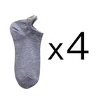 Cute Heart Design 4 Pairs Socks For Women Fashion Spring Cotton Modern Girls Casual Outdoor Socks For Women Stevvex