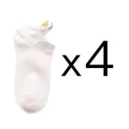 Cute Heart Design 4 Pairs Socks For Women Fashion Spring Cotton Modern Girls Casual Outdoor Socks For Women Stevvex