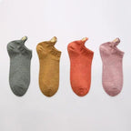 Cute Heart Design 4 Pairs Socks For Women Fashion Spring Cotton Modern Girls Casual Outdoor Socks For Women Stevvex