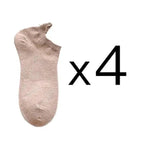 Cute Heart Design 4 Pairs Socks For Women Fashion Spring Cotton Modern Girls Casual Outdoor Socks For Women Stevvex