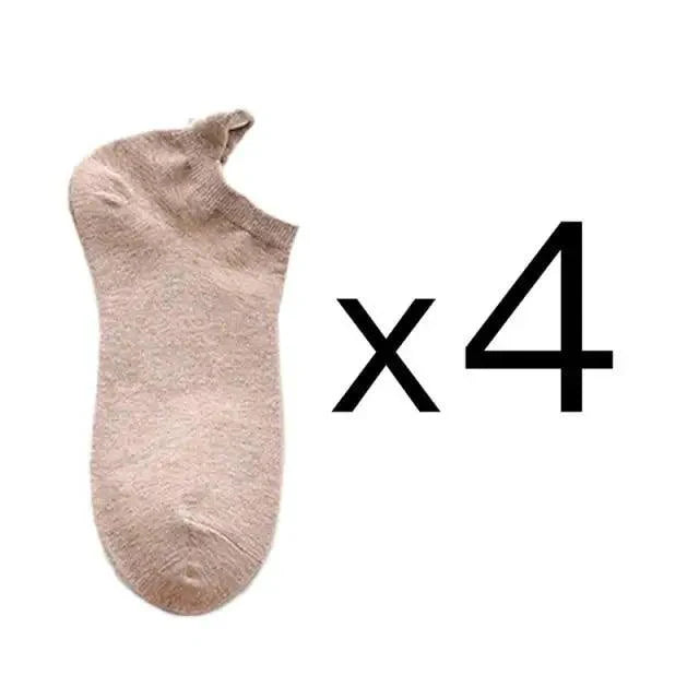 Cute Heart Design 4 Pairs Socks For Women Fashion Spring Cotton Modern Girls Casual Outdoor Socks For Women Stevvex