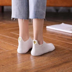 Cute Heart Design 4 Pairs Socks For Women Fashion Spring Cotton Modern Girls Casual Outdoor Socks For Women Stevvex