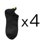 Cute Heart Design 4 Pairs Socks For Women Fashion Spring Cotton Modern Girls Casual Outdoor Socks For Women Stevvex