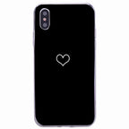 Cute Hearts Pattern Slim Thin Soft Shockproof Silicone Protective Case Case For Iphone 11 Case Cover Silicone Soft Cover For Iphone 5 5s Se 2020 6s 7 8 Plus Xs 11 Pro Max X Xr