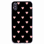 Cute Hearts Pattern Slim Thin Soft Shockproof Silicone Protective Case Case For Iphone 11 Case Cover Silicone Soft Cover For Iphone 5 5s Se 2020 6s 7 8 Plus Xs 11 Pro Max X Xr