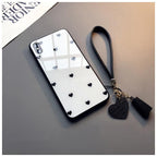 Cute Hearts Pattern Slim Thin Soft Shockproof Silicone Protective Case Cover For Xiaomi Redmi 9 8 A 9C 7A Case small Love Heart Hard Glass Cover For Redmi Note 11 10 9s 9 pro max 7 8 Pro 10X 5G Give Strap Stevvex