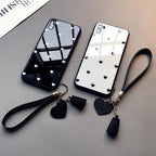 Cute Hearts Pattern Slim Thin Soft Shockproof Silicone Protective Case Cover For Xiaomi Redmi 9 8 A 9C 7A Case small Love Heart Hard Glass Cover For Redmi Note 11 10 9s 9 pro max 7 8 Pro 10X 5G Give Strap Stevvex