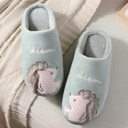 Cute Hedgehog Women Winter Home Slippers Animal Slip On Soft Warm House Shoes Men Couple Indoor Bedroom Footwear Soft Cozy Home Slippers For Women Slip On Comfy Women's Washable Cotton Bedroom Slippers Stevvex