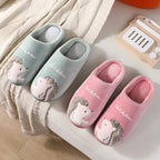 Cute Hedgehog Women Winter Home Slippers Animal Slip On Soft Warm House Shoes Men Couple Indoor Bedroom Footwear Soft Cozy Home Slippers For Women Slip On Comfy Women's Washable Cotton Bedroom Slippers Stevvex