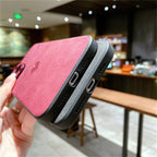 Cute Love Heart Leather Phone Case Soft Shockproof Case for Women Fashion Love Heart Leather Phone Case For iPhone 13 12 11 Pro Max X XR XS Max Camera Protection Soft Back Phone Cover For Couples Stevvex