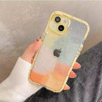 Cute Love Heart Soft Shockproof Bumper Transparent Phone Case For iPhone 12 13 Pro Max Silicone Back Cover Case  Cute Side Small Pattern for Women Girls Soft Silicone Shockproof Protective Cover Stevvex