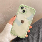 Cute Love Heart Soft Shockproof Bumper Transparent Phone Case For iPhone 12 13 Pro Max Silicone Back Cover Case  Cute Side Small Pattern for Women Girls Soft Silicone Shockproof Protective Cover Stevvex
