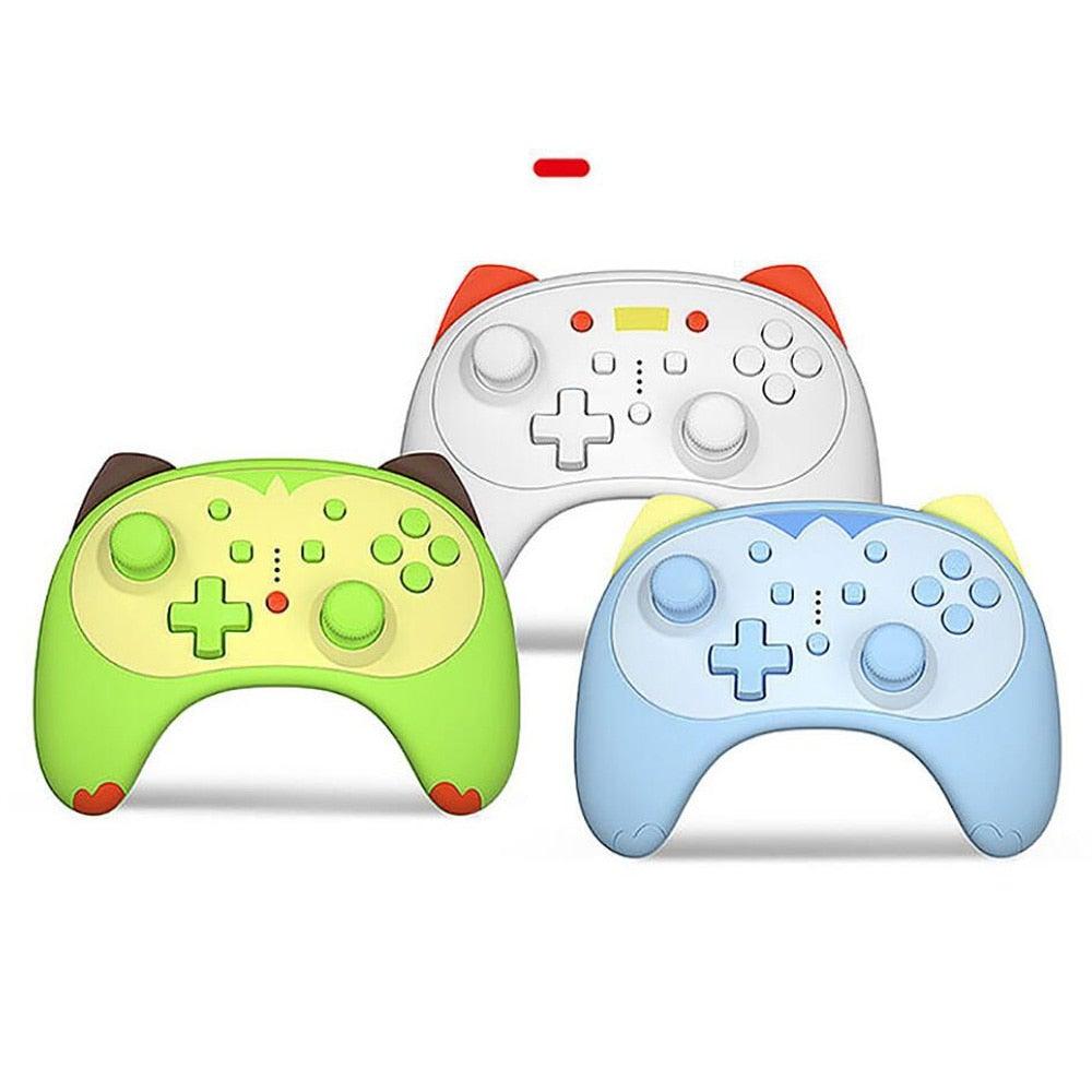 Cute Mini Cat Type Bluetooth Wireless Joystick Gamepad Controller Compatible With PC Laptop Stevvex