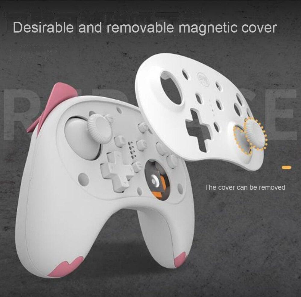 Cute Mini Cat Type Bluetooth Wireless Joystick Gamepad Controller Compatible With PC Laptop Stevvex