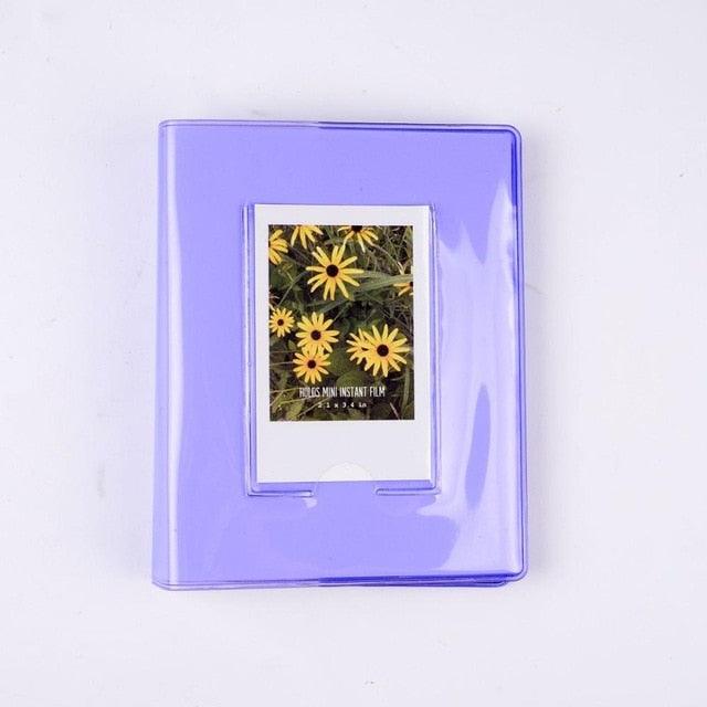 Cute Mini Holds 64 Photos Album Jelly Color Photo Album for Name Card 7s 8 25 50s Mini Photo Album Ring Binder Cover Refillable Notebook Photo Album Stevvex