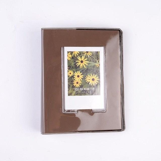 Cute Mini Holds 64 Photos Album Jelly Color Photo Album for Name Card 7s 8 25 50s Mini Photo Album Ring Binder Cover Refillable Notebook Photo Album Stevvex