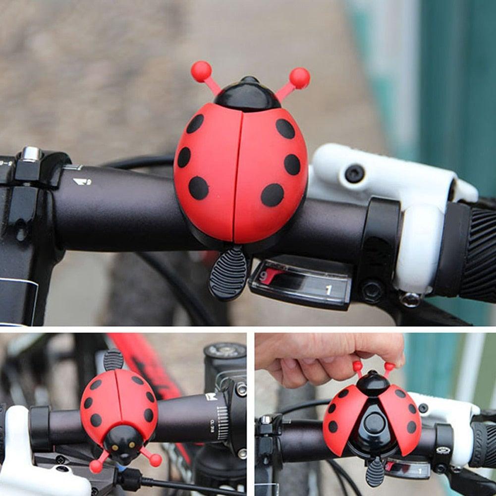 Cute Mini Lovely Beetle Cartoon Ring Bicycle Bell Ring Aluminum Alloy Bike Bell For Cycling Bike Bell Ride Horn Alarm Kid Funny Ladybug Cycling Ride Bike Ring Bell Bike Bells Suitable For Folding Bike Bicycle Horn Loud Sound Stevvex