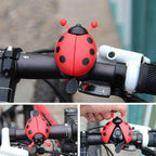 Cute Mini Lovely Beetle Cartoon Ring Bicycle Bell Ring Aluminum Alloy Bike Bell For Cycling Bike Bell Ride Horn Alarm Kid Funny Ladybug Cycling Ride Bike Ring Bell Bike Bells Suitable For Folding Bike Bicycle Horn Loud Sound Stevvex