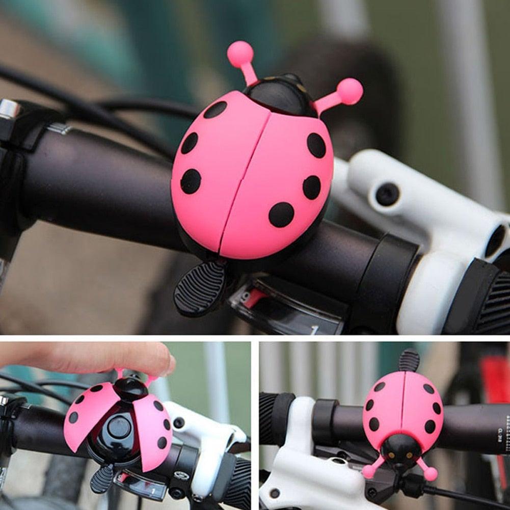 Cute Mini Lovely Beetle Cartoon Ring Bicycle Bell Ring Aluminum Alloy Bike Bell For Cycling Bike Bell Ride Horn Alarm Kid Funny Ladybug Cycling Ride Bike Ring Bell Bike Bells Suitable For Folding Bike Bicycle Horn Loud Sound Stevvex