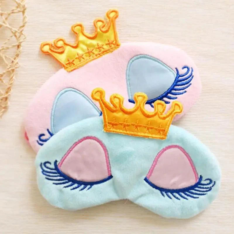Cute Princess Eye Sleeping Mask Lightweight Eye Patch Comfortable Soft Blindfold Perfect For Blocking Light Stevvex