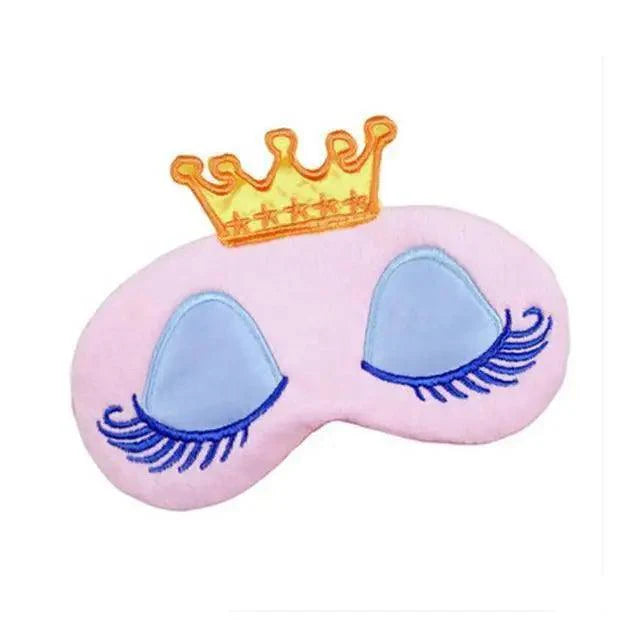 Cute Princess Eye Sleeping Mask Lightweight Eye Patch Comfortable Soft Blindfold Perfect For Blocking Light Stevvex