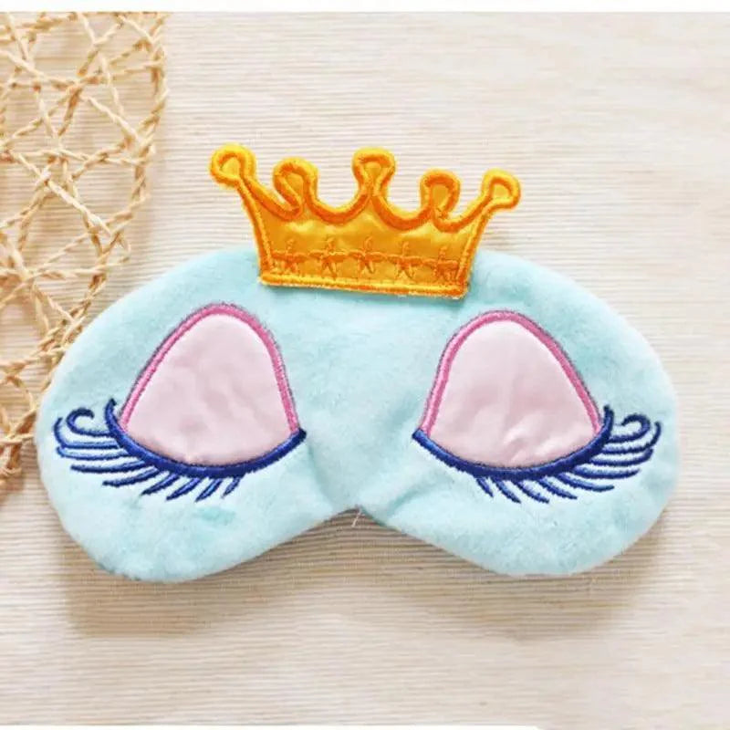 Cute Princess Eye Sleeping Mask Lightweight Eye Patch Comfortable Soft Blindfold Perfect For Blocking Light Stevvex