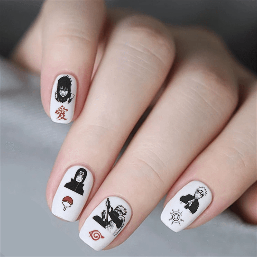 Cute rabbit Cute cat  Japanese Justice Girl 3D Back Glue Nail Sticker Nail Decoration Nail Art Nail Ornament Self Adhesive Nail Decals for Nail Art Decoration Including Hearts Stars Letters Bowknot Leaves Flowers Plants Fruits Butterflies for Woman Stevvex