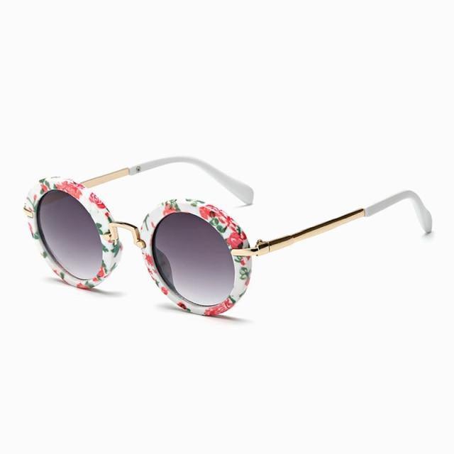 Cute Round Polarized Sunglasses for Kids Girls Boys UV400 Protection Fashionable &  Children's Sunglasses New Cute Baby Round Frame & Colorful Sunshade Mirror For Kids Stevvex