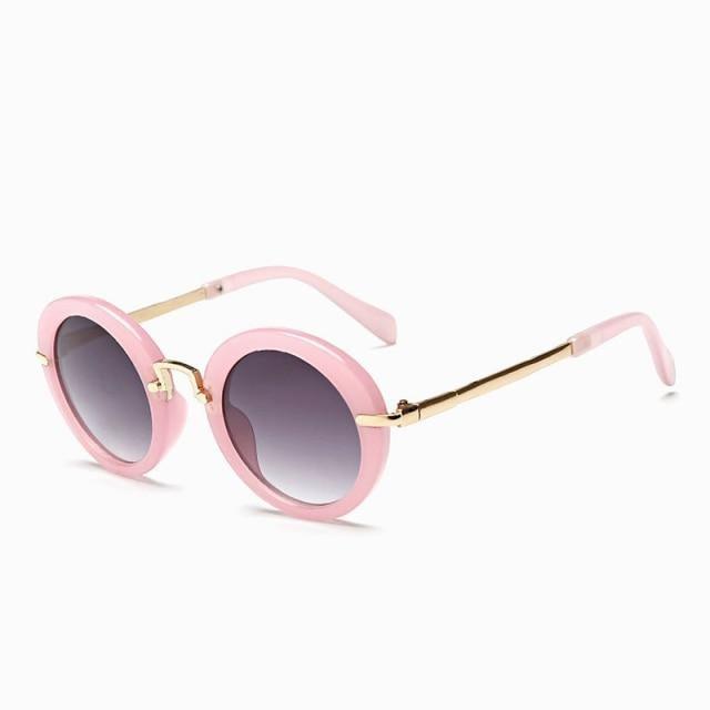 Cute Round Polarized Sunglasses for Kids Girls Boys UV400 Protection Fashionable &  Children's Sunglasses New Cute Baby Round Frame & Colorful Sunshade Mirror For Kids Stevvex