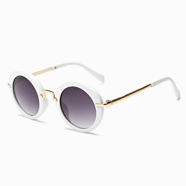 Cute Round Polarized Sunglasses for Kids Girls Boys UV400 Protection Fashionable &  Children's Sunglasses New Cute Baby Round Frame & Colorful Sunshade Mirror For Kids Stevvex