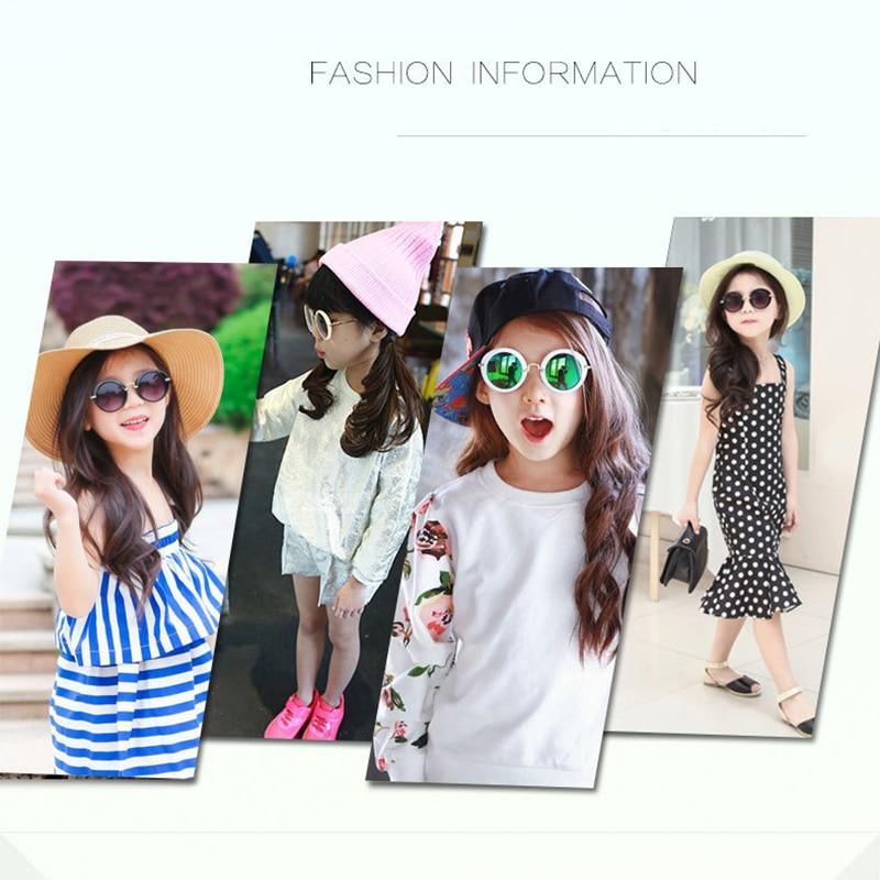 Cute Round Polarized Sunglasses for Kids Girls Boys UV400 Protection Fashionable &  Children's Sunglasses New Cute Baby Round Frame & Colorful Sunshade Mirror For Kids Stevvex