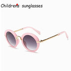 Cute Round Polarized Sunglasses for Kids Girls Boys UV400 Protection Fashionable &  Children's Sunglasses New Cute Baby Round Frame & Colorful Sunshade Mirror For Kids Stevvex