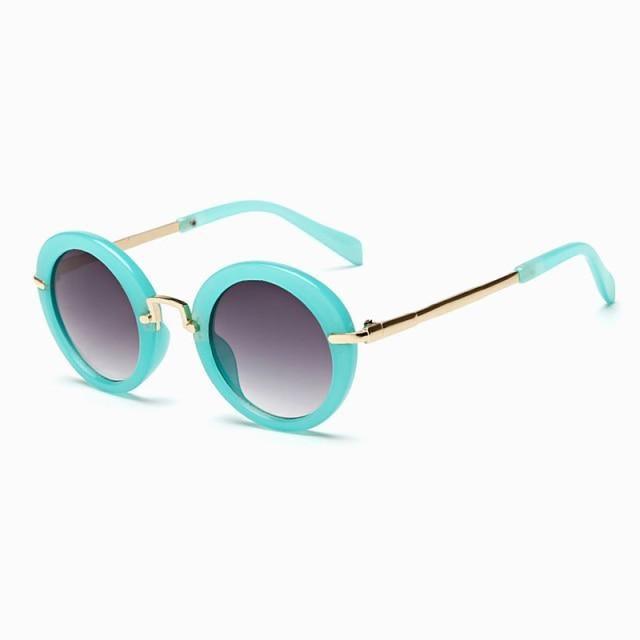 Cute Round Polarized Sunglasses for Kids Girls Boys UV400 Protection Fashionable &  Children's Sunglasses New Cute Baby Round Frame & Colorful Sunshade Mirror For Kids Stevvex