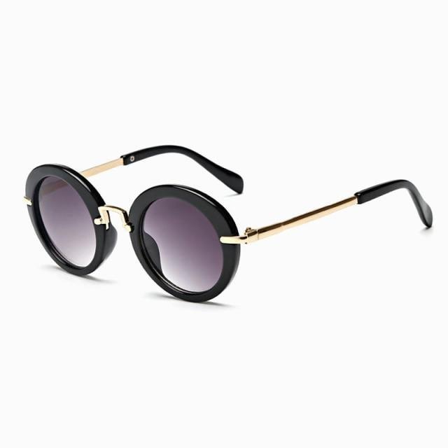 Cute Round Polarized Sunglasses for Kids Girls Boys UV400 Protection Fashionable &  Children's Sunglasses New Cute Baby Round Frame & Colorful Sunshade Mirror For Kids Stevvex