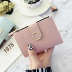 Cute Small Leather Purse For Women And Ladies Fashionable Card Bag Clutch Purse Money Clip Wallet For Females Stevvex