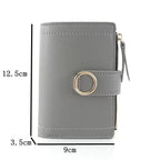 Cute Small Leather Purse For Women And Ladies Fashionable Card Bag Clutch Purse Money Clip Wallet For Females Stevvex