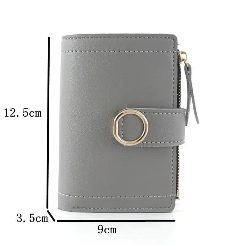Cute Small Leather Purse For Women And Ladies Fashionable Card Bag Clutch Purse Money Clip Wallet For Females Stevvex