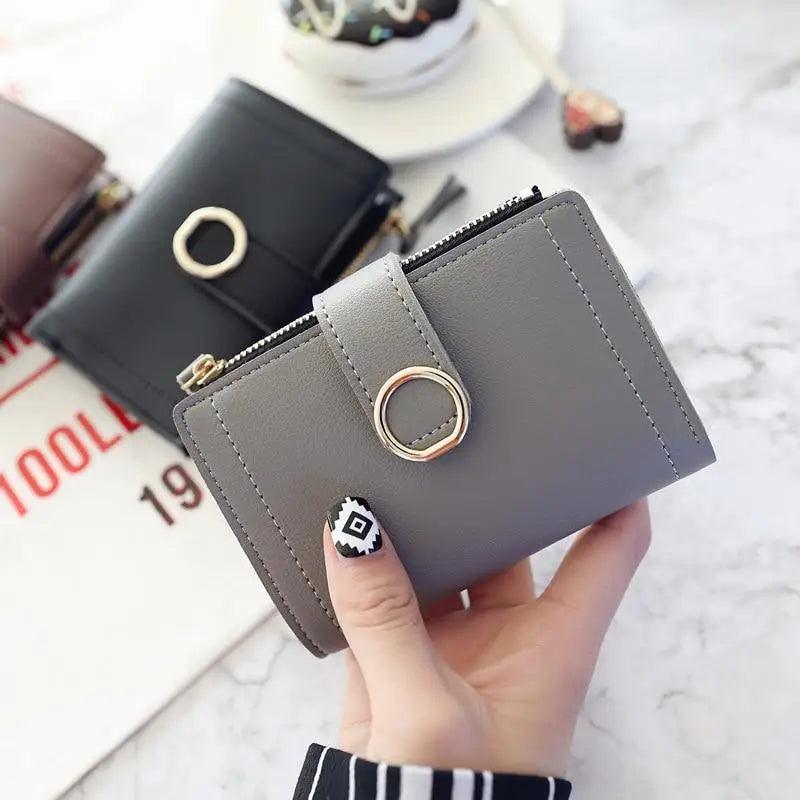 Cute Small Leather Purse For Women And Ladies Fashionable Card Bag Clutch Purse Money Clip Wallet For Females Stevvex