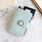 Cute Small Leather Purse For Women And Ladies Fashionable Card Bag Clutch Purse Money Clip Wallet For Females Stevvex