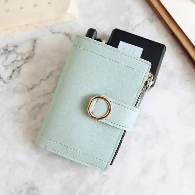 Cute Small Leather Purse For Women And Ladies Fashionable Card Bag Clutch Purse Money Clip Wallet For Females Stevvex