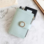 Cute Small Leather Purse For Women And Ladies Fashionable Card Bag Clutch Purse Money Clip Wallet For Females Stevvex