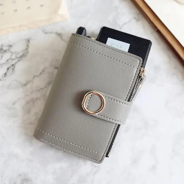 Cute Small Leather Purse For Women And Ladies Fashionable Card Bag Clutch Purse Money Clip Wallet For Females Stevvex
