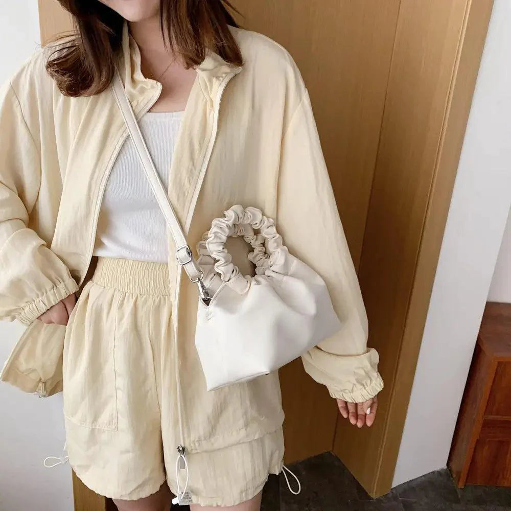 Cute Small Women's Leather Clutches Vintage Style Shoulder Messenger Bags , Handbag And Purses For Women Stevvex