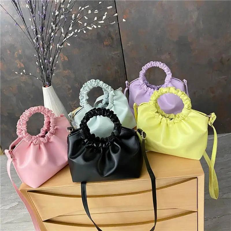 Cute Small Women's Leather Clutches Vintage Style Shoulder Messenger Bags , Handbag And Purses For Women Stevvex