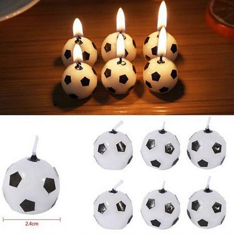 Cute Soccer Ball Football Candles For Birthday Party Kid Football Cake Candles Birthday Candles Soccer Candles Cupcake Toppers Cake Decorating Supplies Decor Wedding Garden Decoration Party Cake Stevvex