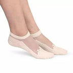 Cute Sock Slipper Women 1 Pair 2 Pieces Silk Spring Summer Thin Breathable Girl Socks Women Socks Breathable Anti-Friction Ultra Thin Socks for Women Transparent Lace Silk Elastic Socks Stevvex