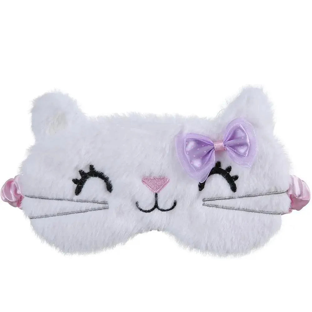Cute Soft Cat Eye Cover Sleep Mask Comfortable Cartoon Mask Travel Rest Sleeping Aid Eye Patch Sleeping Mask Lightweight Blindfold For Travel Stevvex