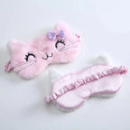 Cute Soft Cat Eye Cover Sleep Mask Comfortable Cartoon Mask Travel Rest Sleeping Aid Eye Patch Sleeping Mask Lightweight Blindfold For Travel Stevvex