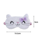 Cute Soft Cat Eye Cover Sleep Mask Comfortable Cartoon Mask Travel Rest Sleeping Aid Eye Patch Sleeping Mask Lightweight Blindfold For Travel Stevvex